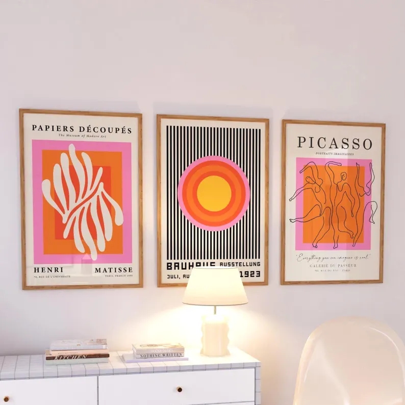 3pcsModern Oranje Bauhaus En P - Sustainable Living Practices recensie en prijs